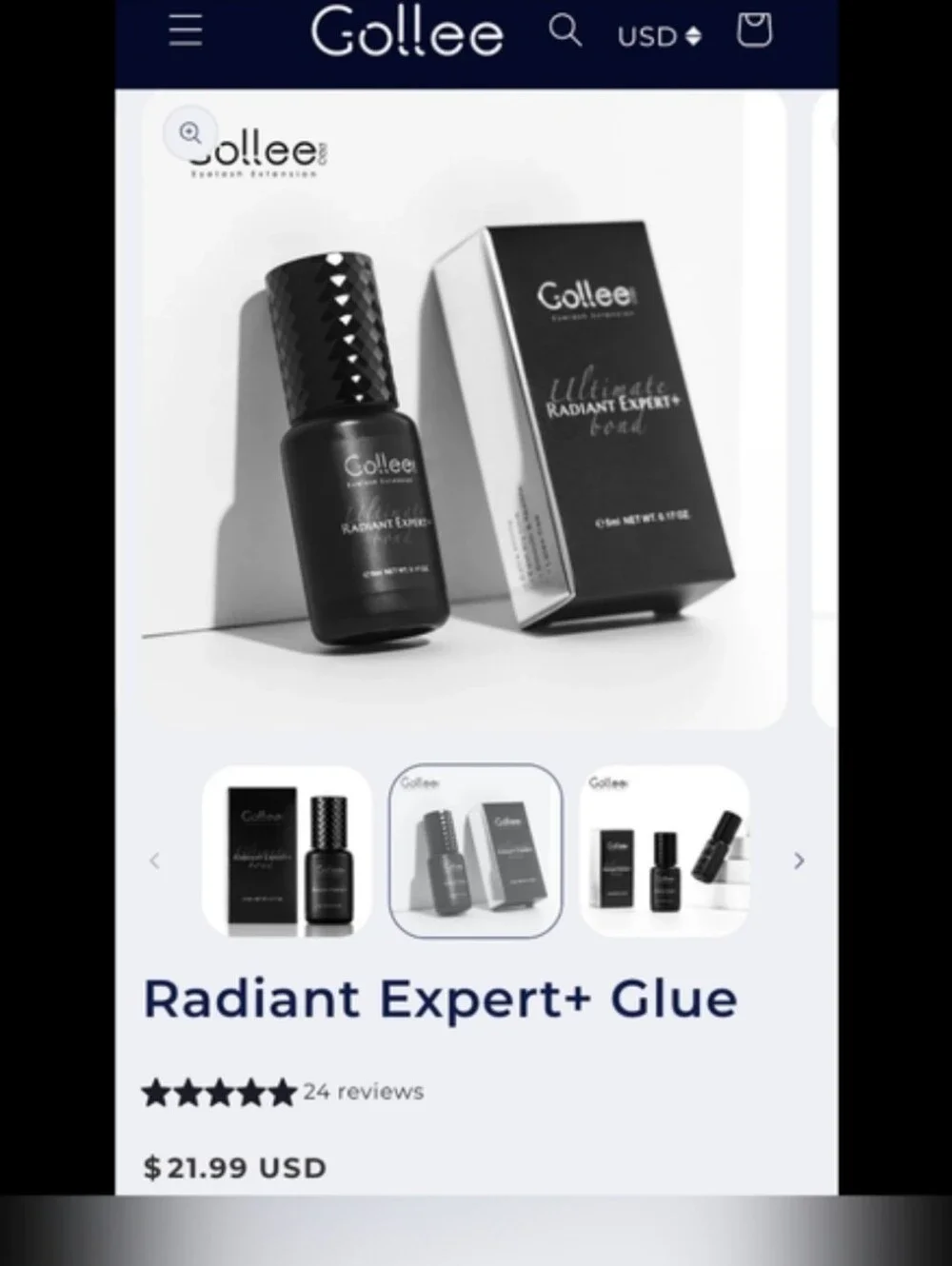 Gollee Ultimate Radiant Expert+Bond Eyelash Adhesive